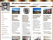Tablet Screenshot of missionegiornalista.com